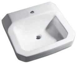PROFLO PF5411 19-5/8" Wall Mounted Rectangular Bathroom Sink - 1 - White