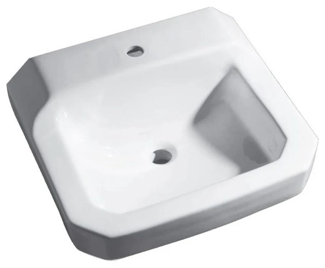 PROFLO PF5411 19-5/8" Wall Mounted Rectangular Bathroom Sink - 1 - White 1 PROFLO PF5411 19-5/8" Wall Mounted Rectangular Bathroom Sink - 1 - White