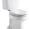 Kohler Highline 2-Piece Elongated 1.6 GPF Toilet W/ Left-Hand Lever, White