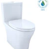 Toto Aquia IV Washlet 2P Elong 2-Flush 1.28 And 0.8GPF Toilet, Cotton White
