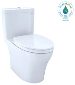 Toto Aquia IV Washlet 2P Elong 2-Flush 1.28 And 0.8GPF Toilet, Cotton White