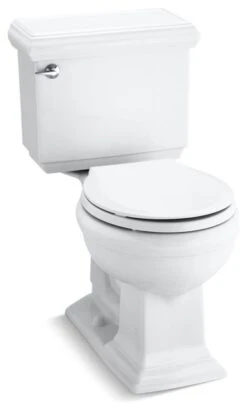 Kohler Memoirs Classic 2-Piece Round-Front 1.28 GPF Toilet, White