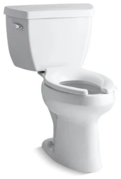 Kohler Highline 2-Piece Elongated 1.6 GPF Toilet & Left-Hand Lever, White