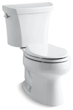 Kohler Wellworth 2-Piece Elongated Dual-Flush Toilet W/ Left-Hand Lever, White