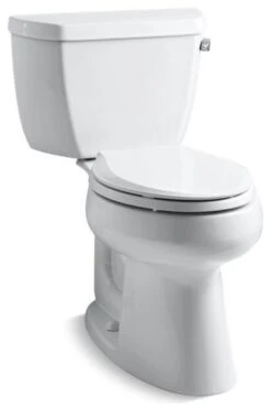 Kohler Highline 2-Piece Elongated 1.28 GPF Toilet W/ Right-Hand Lever, White