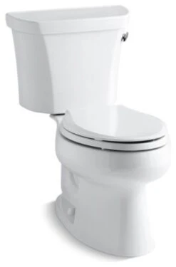 Kohler Wellworth 2-Piece Elongated 1.28 GPF Toilet W/ Right-Hand Lever, White