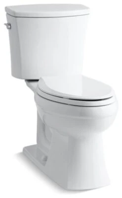 Kohler Kelston 2-Piece Elongated 1.6 GPF Toilet W/ Left-Hand Lever, White