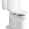 Kohler Devonshire 2-Piece Elongated 1.28 GPF Toilet W/ Left-Hand Lever, White