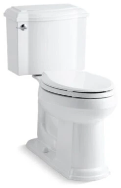 Kohler Devonshire 2-Piece Elongated 1.28 GPF Toilet W/ Left-Hand Lever, White