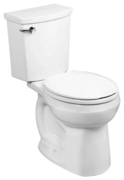 American Standard H2Optimum Siphonic Round Front Toilet, Less Seat, White