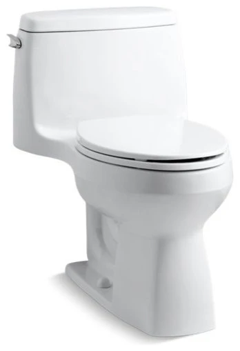 Kohler Santa Rosa 1-Piece Elongated 1.6 GPF Toilet W/ Left-Hand Lever, White
