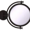 Allied Brass 8" Wall-Mount Makeup Mirror, Oil Rubbed Bronze, 4x Magnification