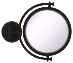 Allied Brass 8" Wall-Mount Makeup Mirror, Oil Rubbed Bronze, 4x Magnification