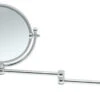 Swing Arm Wall Mirror, Chrome