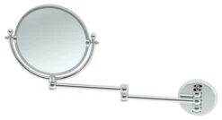 Swing Arm Wall Mirror, Chrome