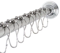 Kingston Brass Adjustable Shower Rod And Shower Ring Set SCC2711