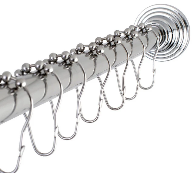 Kingston Brass Adjustable Shower Rod And Shower Ring Set SCC2711 1 Kingston Brass Adjustable Shower Rod And Shower Ring Set SCC2711