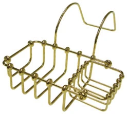 Kingston Brass 7" Swivel Soap And Sponge Holder, Polished Brass